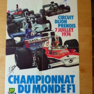 1974 signed French GP poster